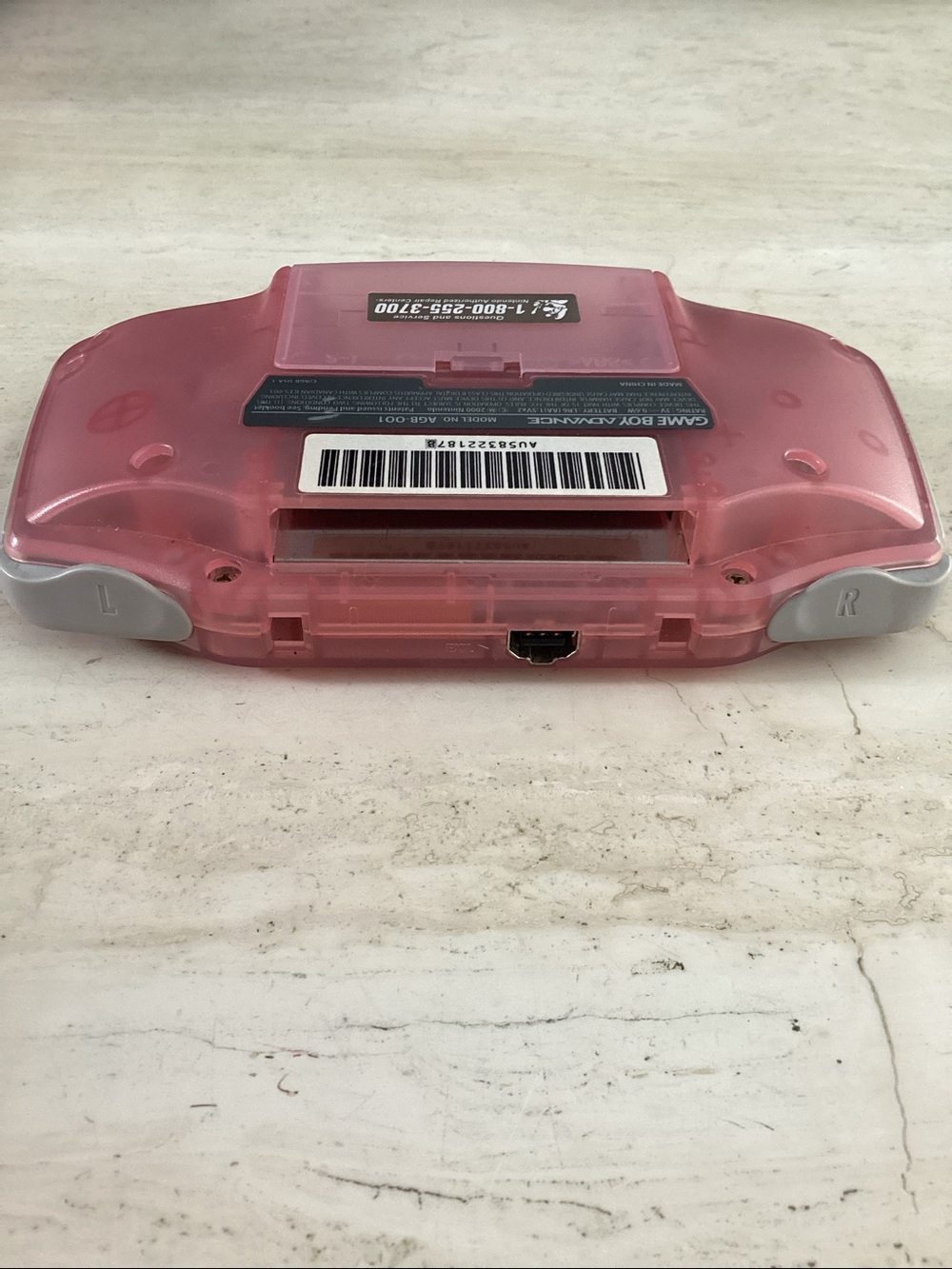 Nintendo Gameboy Advance Console Clear Pink Fuchsia Game Boy GBA AGB-001 - Picture 15 of 16